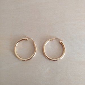 14K Gold Hoop Earrings